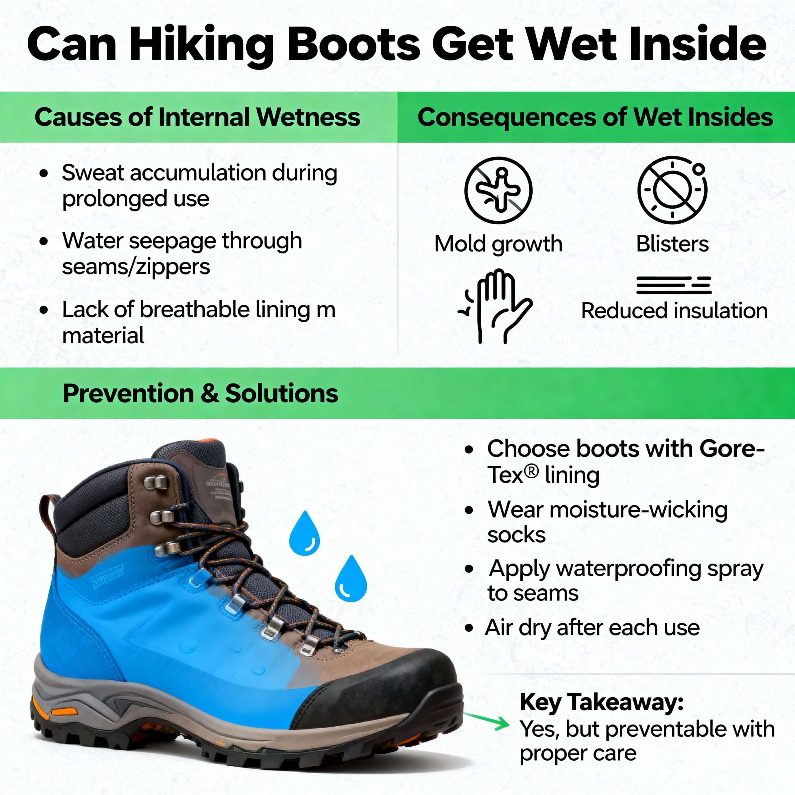 Can Hiking Boots Get Wet Inside
