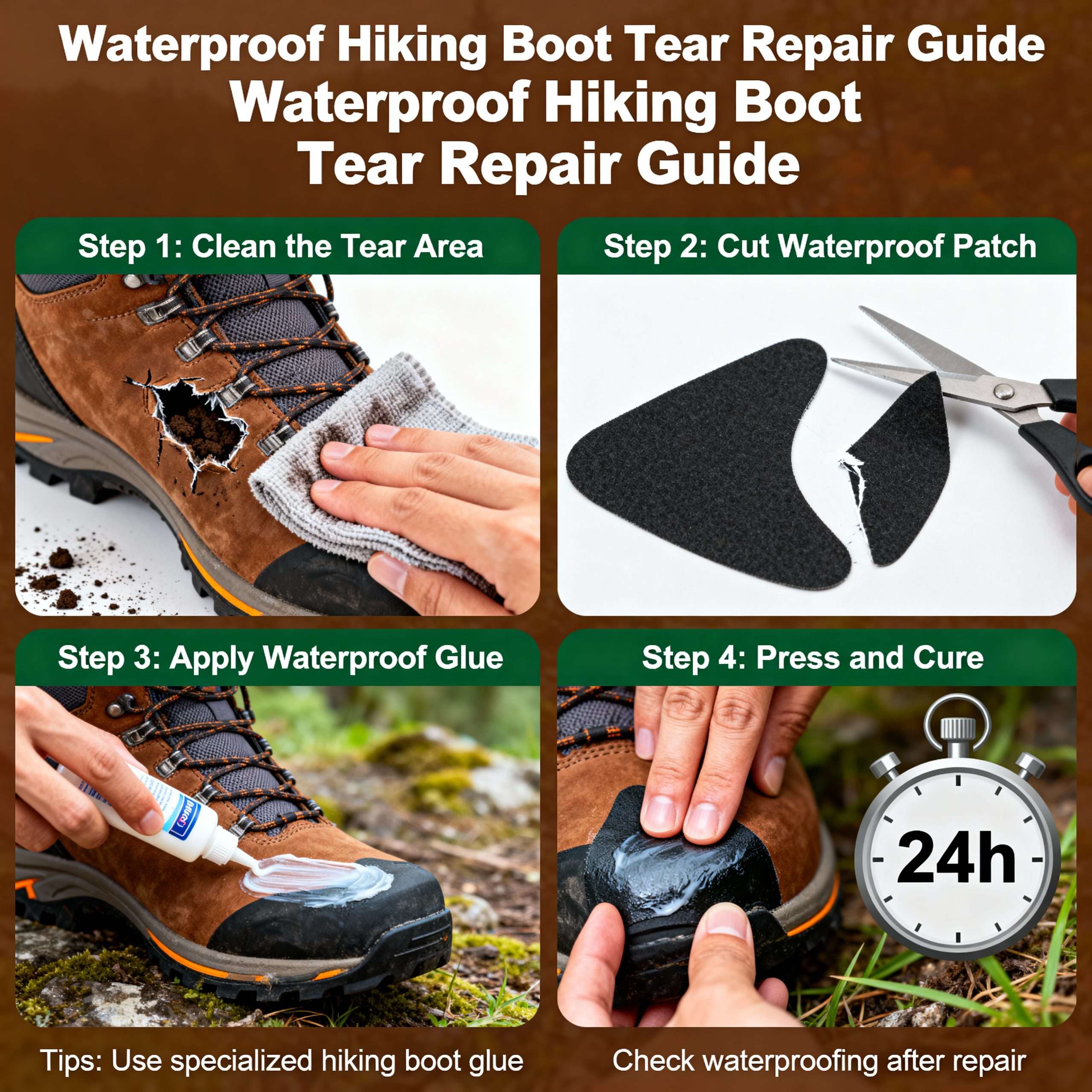 Can I Repair a Tear in Waterproof Hiking Boots