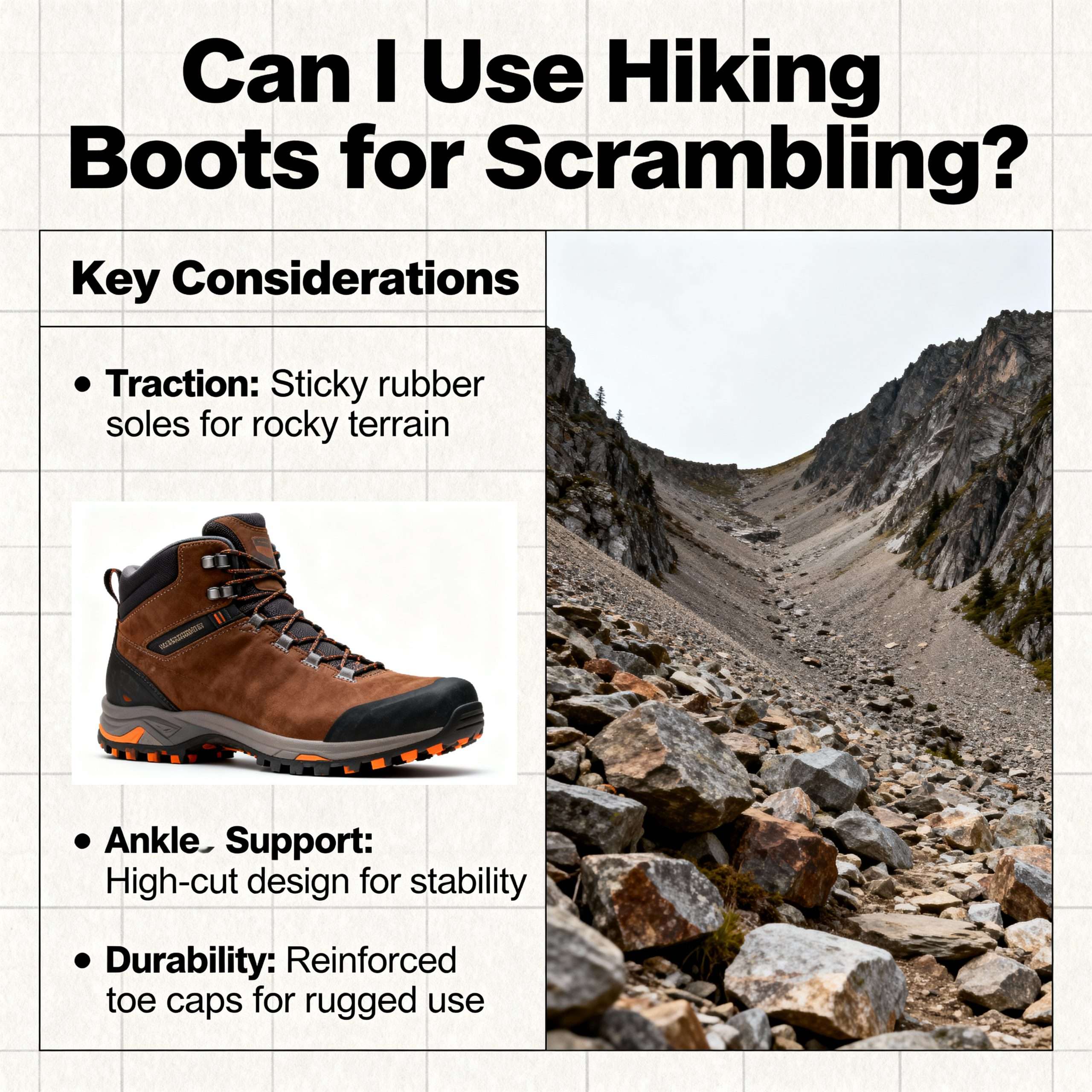 Can I Use Hiking Boots for Scrambling