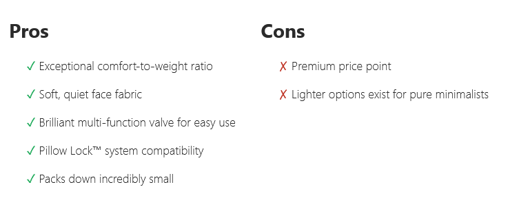 Best Camping Pillow UK 2025 5 Pros and cons of camping pillows UK