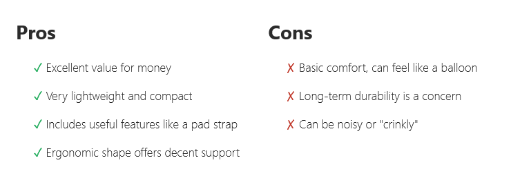 Best Camping Pillow UK 2025 21 Trekology Ultralight Pros and cons of camping pillows
