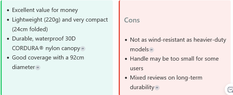 Best Trekking Umbrella UK 2025 13 Screenshot 2025 12 02 at 19 48 26 Best Trekking Umbrellas in the UK 2025