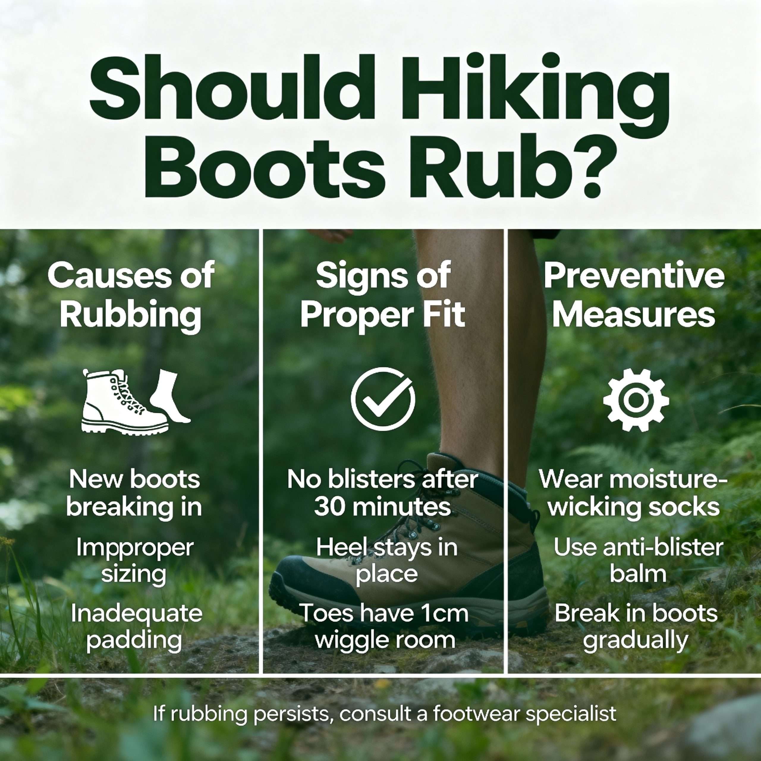 Should Hiking Boots Rub