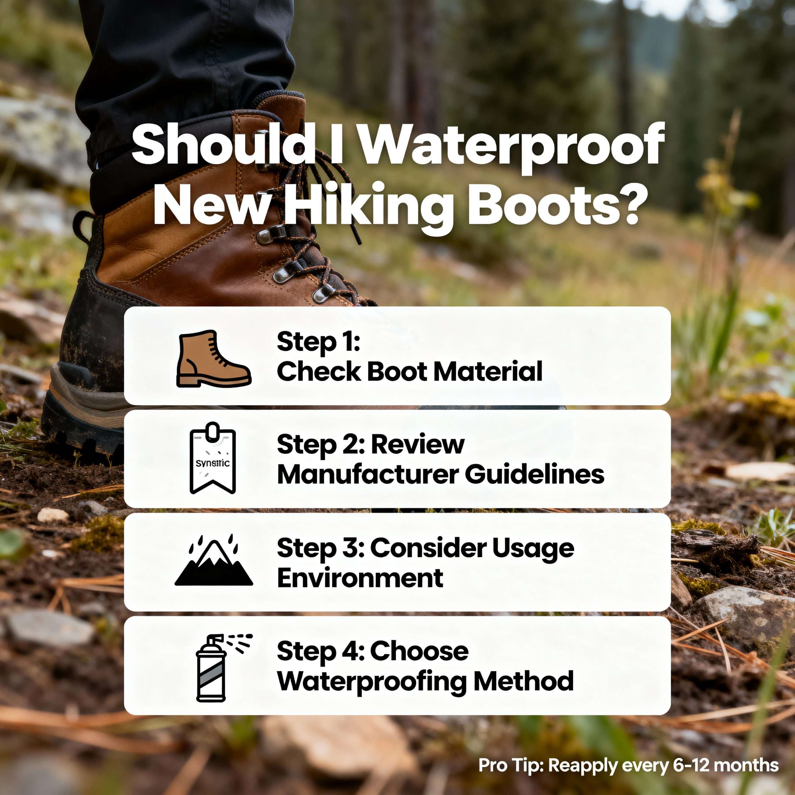 Should I Waterproof New Hiking Boots