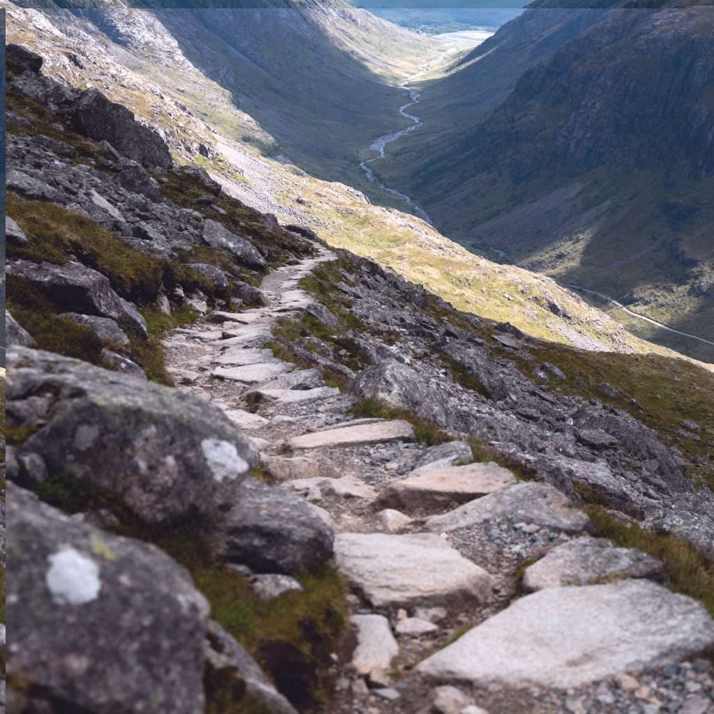 Ben Nevis Mountain Track (Tourist Route) Walk Guide 3 Navigating the steep zig-zags of the Ben Nevis Mountain Track