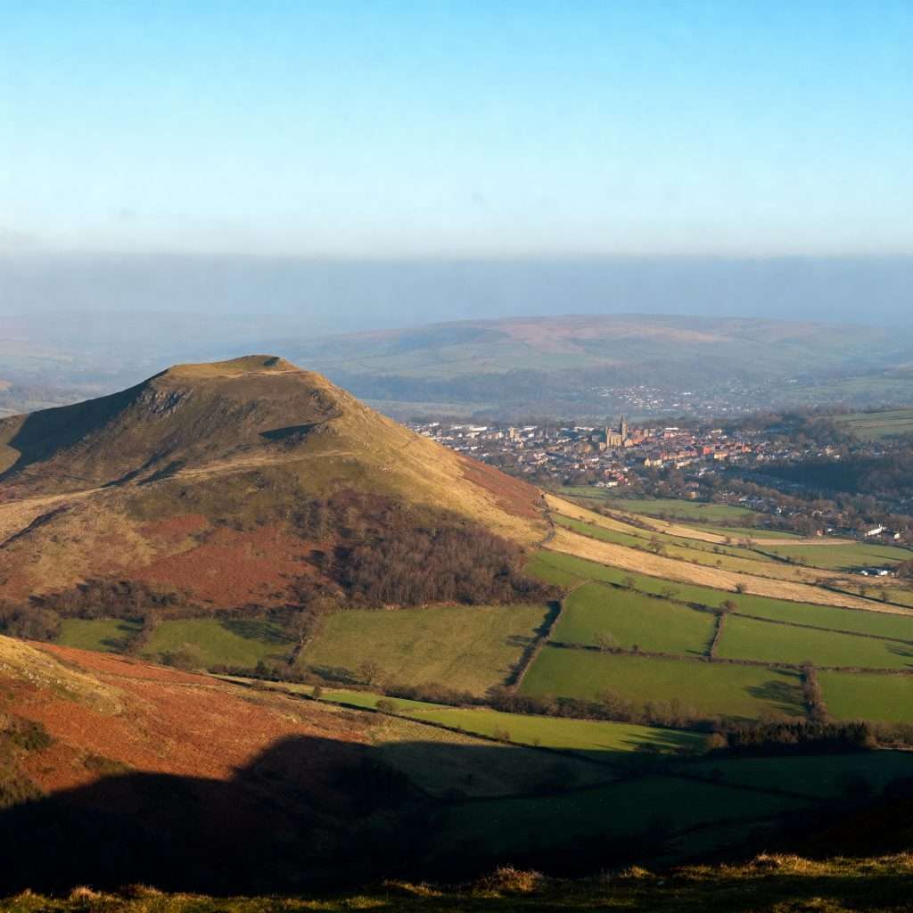 Sugar Loaf Mountain Walk 5 The view from the summit after completing the Sugar Loaf Abergavenny walk