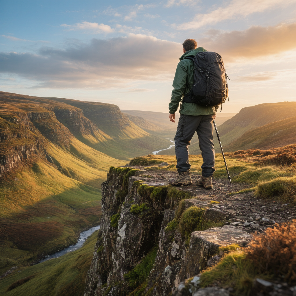 The Ultimate Guide to the Pen y Fan Horseshoe Walk 3 A hiker enjoying the views on a Pen y Fan hike